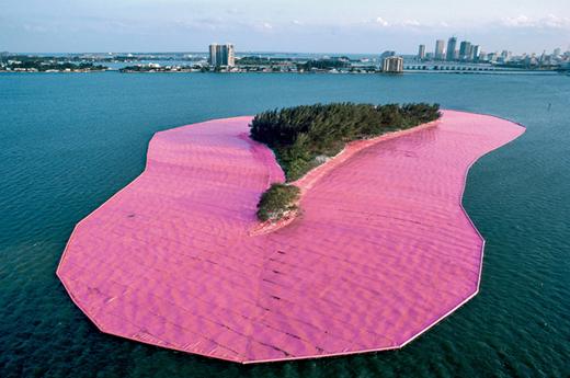 christo wrapped islands