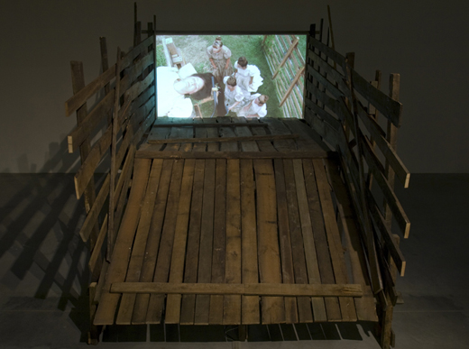 Mika Rottenberg Exhibition view at La Maison Rouge, Paris, 2009